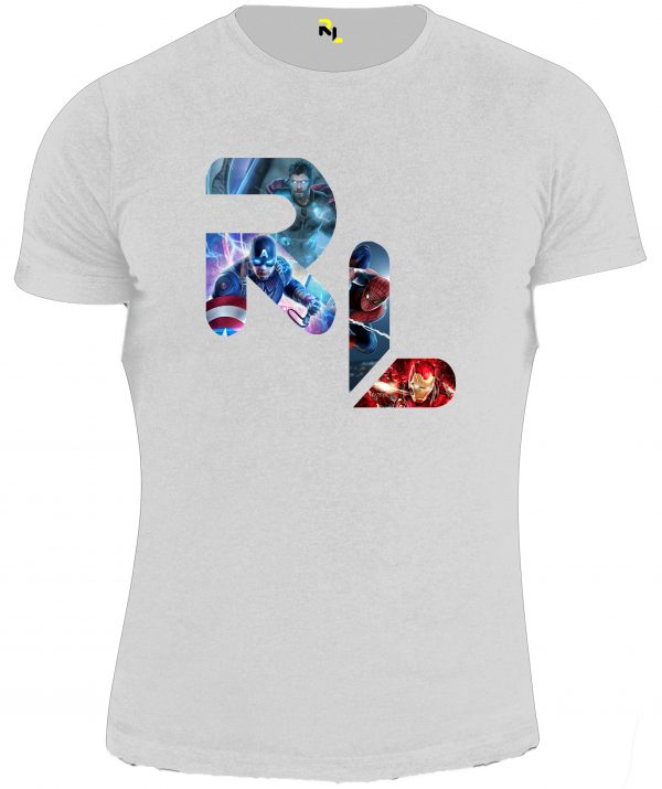 Camiseta hombre "RL ft MARVEL White"