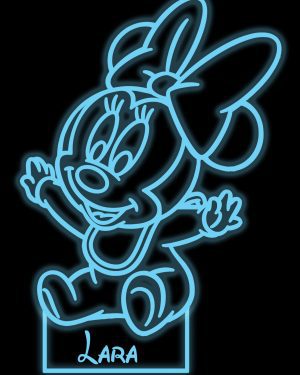 Lámpara LED personalizable - Minnie Bebé