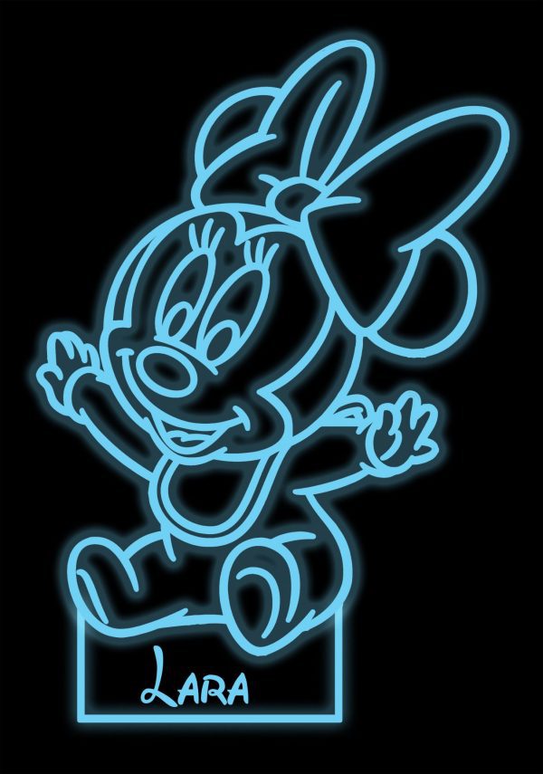 Lámpara LED personalizable - Minnie Bebé